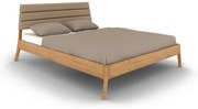 Pat matrimonial în culoare naturală din lemn de stejar 180x200 cm Twig – The Beds