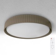 Brilagi - Plafonieră LED dimabilă LUCIA, 48 W, 230 V, Ø 41 cm, taupe, cu telecomandă