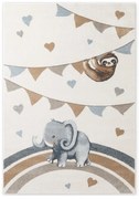 Covor pentru copii crem 160x230 cm Walk like an Elephant Rainbow Party – Villeroy&amp;Boch