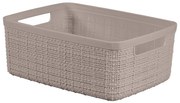 Coș de depozitare de depozitare din plastic 27x20x11 cm Jute S – Curver