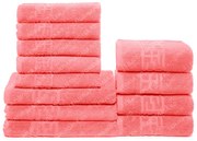 Set 12 Prosoape Maini Fata Corp, Bumbac 100%, 550g m ² - Corai