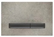 Clapeta de actionare Geberit Sigma50 aspect beton/butoane negru mat