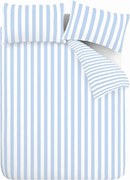 Lenjerie de pat albă/albastră pentru pat de o persoană 135x200 cm Stripe Tease – Sassy B
