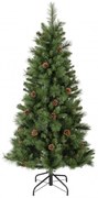 Brad artificial Everlands Norwich Pine, 150 cm, 446 ramuri, Suport metalic, Verde