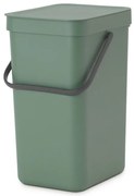 Cos colectare selectiva a deseurilorBrabantia Sort&Go 1003234, 12 L, Maner, Montabil pe perete, Verde inchis
