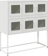vidaXL Dulap, alb, 100,5x39x107 cm, oțel laminat la rece