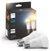 SET 2x bec LED dimabil Philips Hue WHITE AMBIANCE E27/6W/230V 2200-6500K