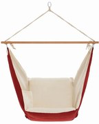 balansoar suspendat Butterfly, visiniu/crem