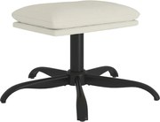 vidaXL Taburet, crem alb, 60x60x36 cm, catifea