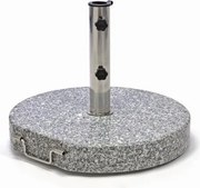 Suport parasolar (rotund) - granit / oțel inoxidabil, 40 kg