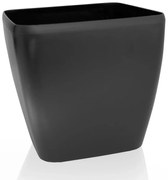 Ghiveci de flori Flower Lover Quadrato Easy negrumat, 24 cm, 24 cm