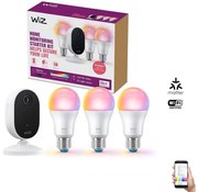 Set pentru monitorizarea locuinței: 1x cameră+ 3x bec LED RGB 8,5W/230V Wi-Fi WiZ