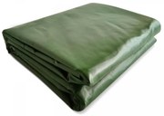 Prelată JAGO 650 g / m², ochi de aluminiu, verde, 4x6 m