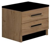 Noptieră TOD stejar craft/negru