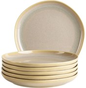 Mäser Set de farfurii de desert Cordelia Sand Textura 22 cm, 6 buc.