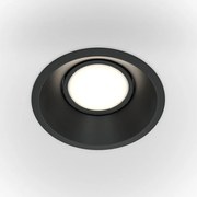 Spot incastrabil design tehnic Dot negru 9,3cm