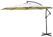 Umbrelă de soare ø 350 cm - bej