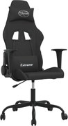 vidaXL Scaun de jocuri, negru, textil