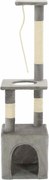 vidaXL Ansamblu pisici, stâlpi funie sisal, 109 cm, gri
