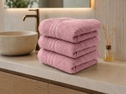 Prosop de baie CLASSIC COLOR 70 x 140 cm roz antic, 100% bumbac