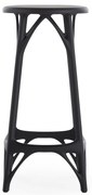 Scaun pentru bar A.I. STOOL LIGHT, î. 65 cm, negru - Kartell