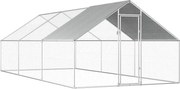 vidaXL Coteț de păsări pentru exterior, 2,75x6x1,92 m, oțel galvanizat