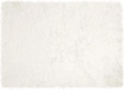 vidaXL Covor din Lână Faux Tafalla Alb 120 x 170 cm Poliester