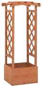 vidaXL Jardinieră cu spalier și arcadă, 49x39x117 cm, lemn de brad