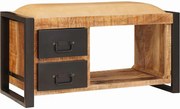 vidaXL Bancă cu spațiu de depozitare Maro Lemn masiv de mango