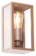 Lampă de perete inteligentă maro rugină 26 cm IP44 incl. WiFi ST64 - Charlois
