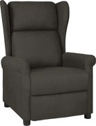 vidaXL Fotoliu rabatabil, gri taupe, material textil