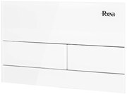 Clapeta pentru rezervor incastrat K011A-Q Rea T White Glass