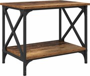 vidaXL Masă laterală Lemn vechi 55 x 38 x 45 cm Lemn compozit