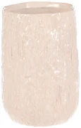 Husă ceramică pentru ghiveci, alb-bej, 15 x 15 x21 cm, 21 cm
