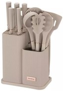 Set 12 piese de ustensile si cutite cu tocator si suport Klausberg KB 7935
