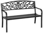 Banca de gradina-cu model de frunze