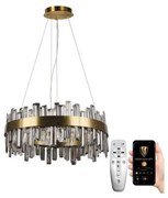 Lustră LED de cristal dimabilă pe cablu LED/80W/230V + telecomandă