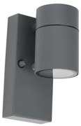 Aplică de perete exterioară antracit IP44 cu senzor crepuscular - Solo