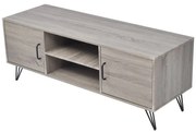 vidaXL Comodă TV, gri, 120x40x45 cm