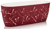 Ghiveci PP modern, oval, model Fluture 3D, L 29cm, 4.1 litri
