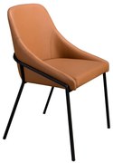 Scaun modern design italian, Piele Sintetica, Orange