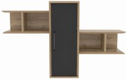 Sistem cu rafturi Olidella (Nuc + negru). 1106732
