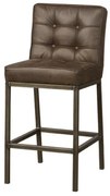 Scaun de bar tapitat Vasco maro