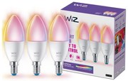 SET 3x LED RGBW C37 E14/4,9W/230V 2200-6500K CRI90 Wi-Fi WiZ dimabil