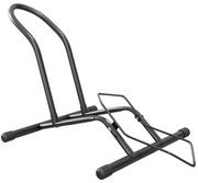 SPORTNOW Cavalet pentru Biciclete pentru Anvelope, Suport de Bicicletă de Podea din Oțel, 59x41x38 cm, Negru | Aosom Romania