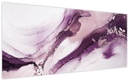 Tablou - Artă fluidă violet (120x50 cm)