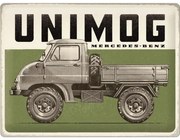 Placă metalică Mercedes-Benz - Unimog