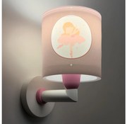Dalber 60919 - Aplica de perete pentru copii PRINCESS DANCE 1xE27/15W/230V roz