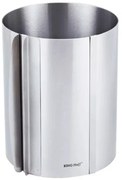 Inel pentru tort Kinghoff KH 1794, 16-30x20 cm, Pereti extensibili, Inox