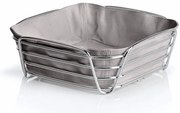 Coș pentru pâine cu pânză din bumbac Blomus Delara, lățime 25 cm, gri